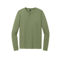 District Perfect Tri Long Sleeve Henley DT145