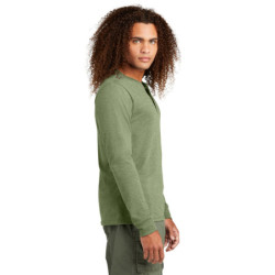 District Perfect Tri Long Sleeve Henley DT145