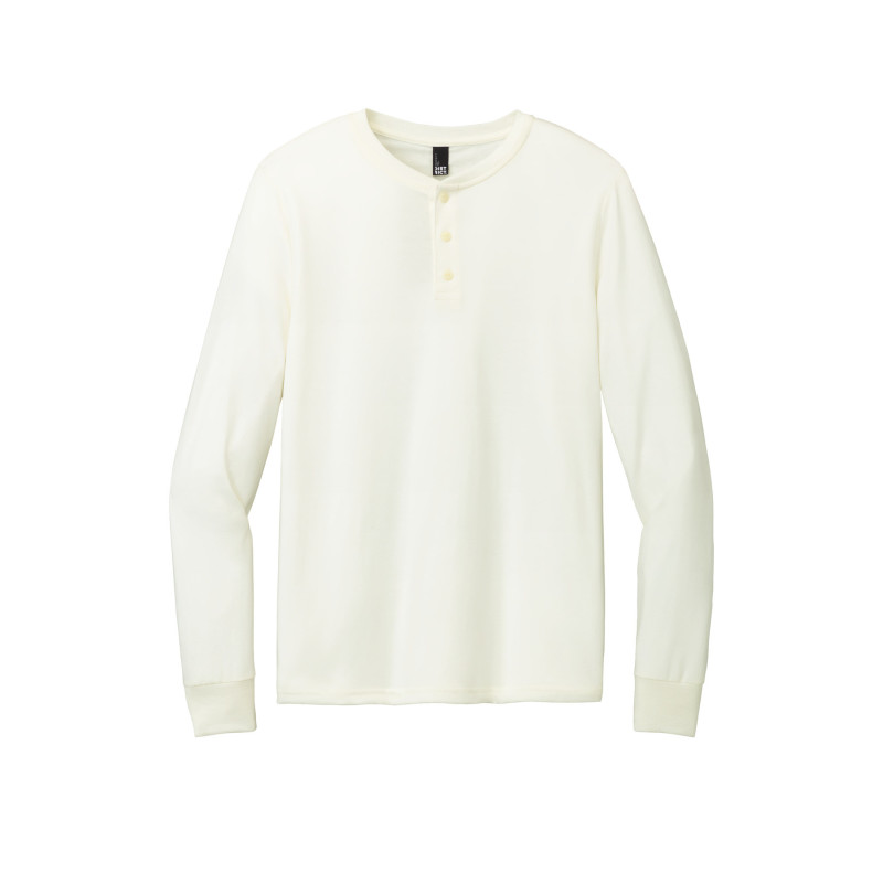 District Perfect Tri Long Sleeve Henley DT145