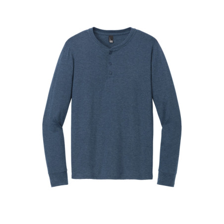 District Perfect Tri Long Sleeve Henley DT145