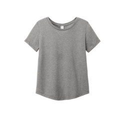 Allmade Women's Relaxed Tri-Blend Scoop Neck Tee AL2015
