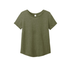 Allmade Women's Relaxed Tri-Blend Scoop Neck Tee AL2015