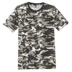 DISCONTINUED District Made Mens Camo Perfect Weight Crew Tee. DT104C