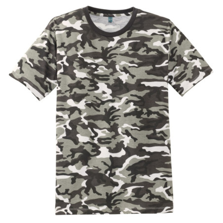DISCONTINUED District Made Mens Camo Perfect Weight Crew Tee. DT104C