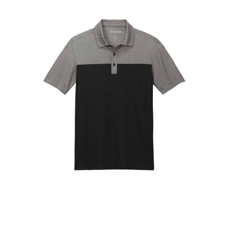 Port Authority Fine Pique Blend Blocked Polo K831