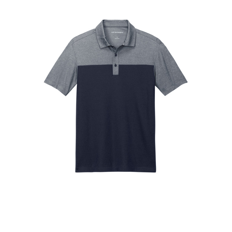Port Authority Fine Pique Blend Blocked Polo K831