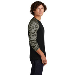 Sport-Tek Drift Camo Colorblock Long Sleeve Tee ST376LS
