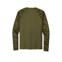 Sport-Tek Drift Camo Colorblock Long Sleeve Tee ST376LS