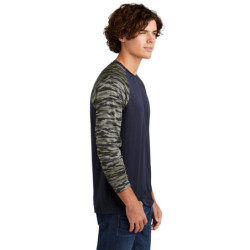 Sport-Tek Drift Camo Colorblock Long Sleeve Tee ST376LS