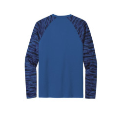 Sport-Tek Drift Camo Colorblock Long Sleeve Tee ST376LS