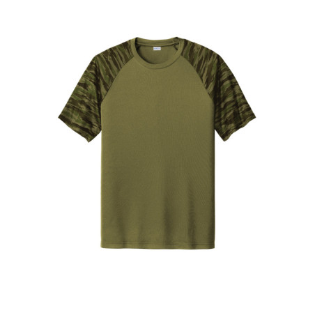 Sport-Tek Drift Camo Colorblock Tee ST376