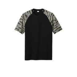 Sport-Tek Drift Camo Colorblock Tee ST376
