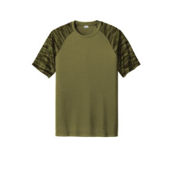 Sport-Tek Drift Camo Colorblock Tee ST376