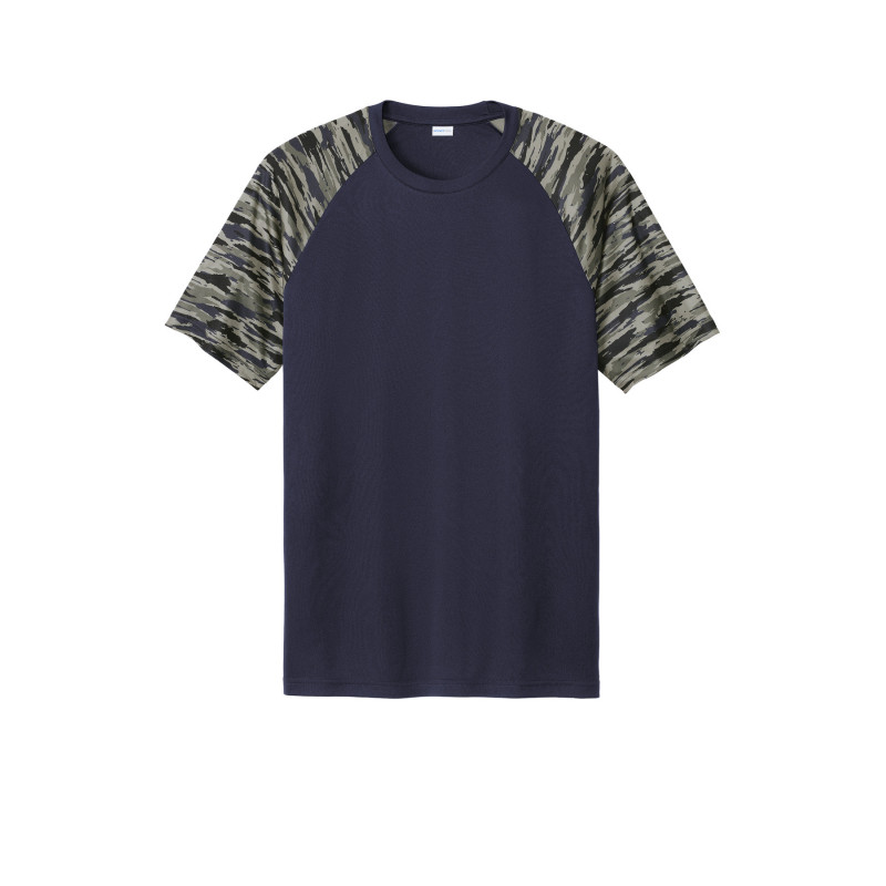 Sport-Tek Drift Camo Colorblock Tee ST376