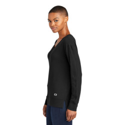 OGIO Ladies Luuma Flex Long Sleeve V-Neck LOG825