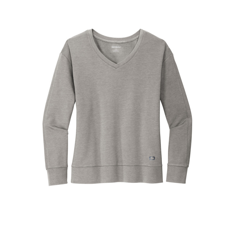 OGIO Ladies Luuma Flex Long Sleeve V-Neck LOG825