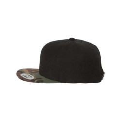 Flat Bill Snapback Cap
