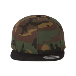 Flat Bill Snapback Cap