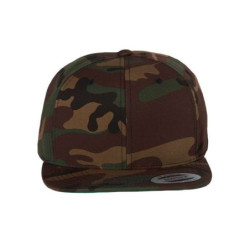 Flat Bill Snapback Cap
