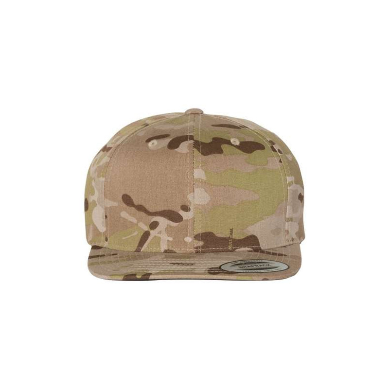 Flat Bill Snapback Cap