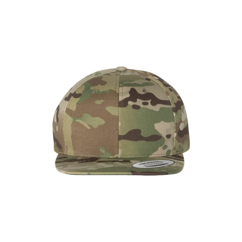 Flat Bill Snapback Cap