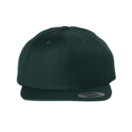 Flat Bill Snapback Cap