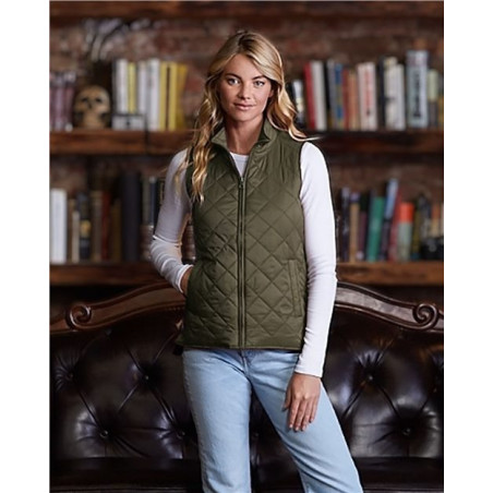 Women's Vintage Diamond Quilted Vest