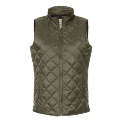 Women's Vintage Diamond Quilted Vest