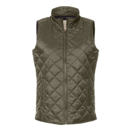 Women's Vintage Diamond Quilted Vest