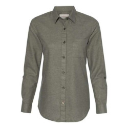 Women’s Vintage Brushed Flannel Solid Shirt