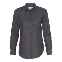 Women’s Vintage Brushed Flannel Solid Shirt