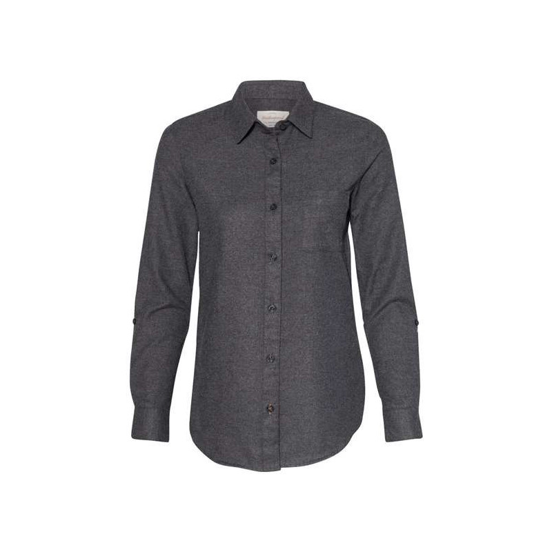 Women’s Vintage Brushed Flannel Solid Shirt