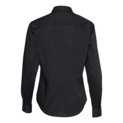Women's Cotton/Poly Solid Point Collar Shirt