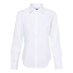Women's Cotton/Poly Solid Point Collar Shirt