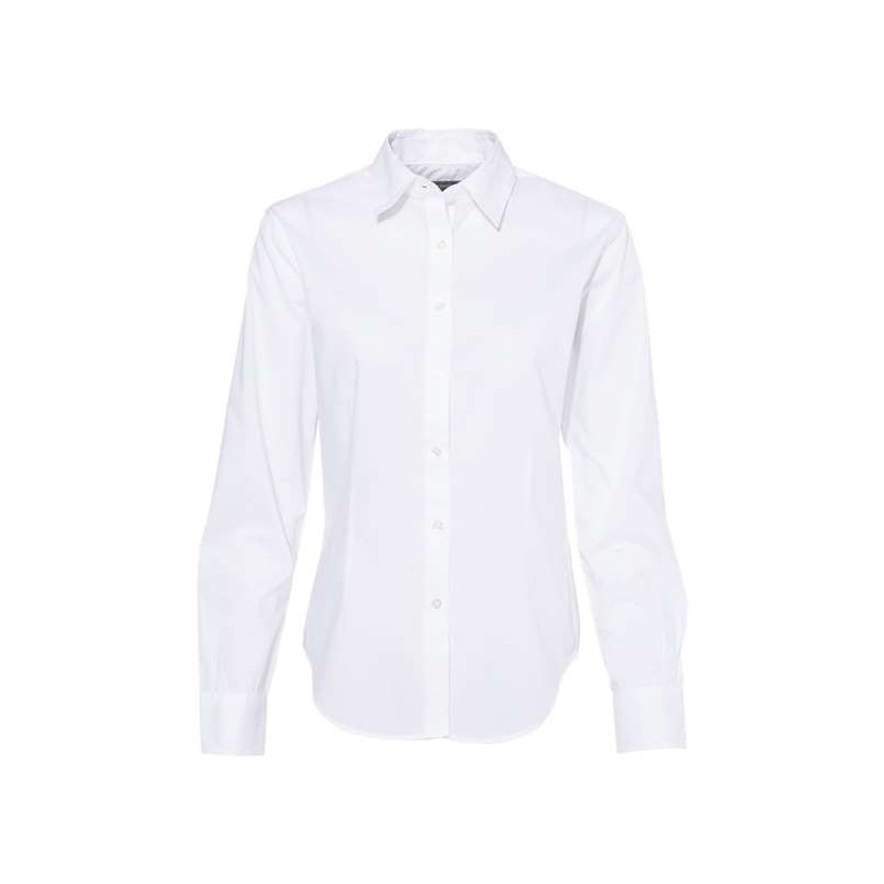 Women's Cotton/Poly Solid Point Collar Shirt