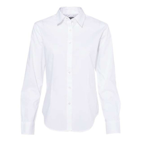 Women's Cotton/Poly Solid Point Collar Shirt