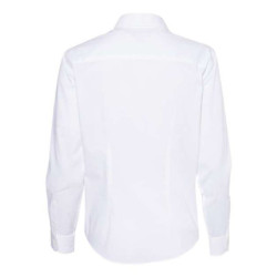 Women's Cotton/Poly Solid Point Collar Shirt