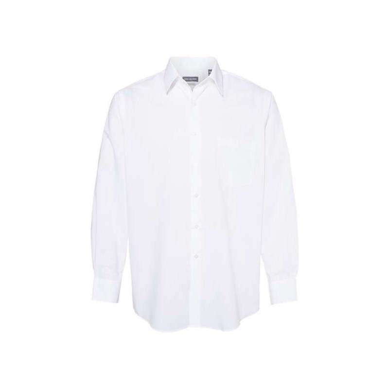 Broadcloth Point Collar Solid Shirt