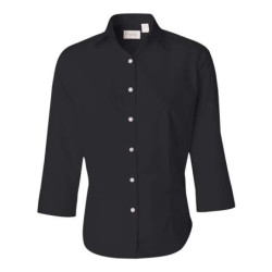 Women's Three-Quarter Sleeve Baby Twill Shirt