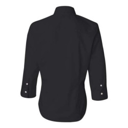 Women's Three-Quarter Sleeve Baby Twill Shirt