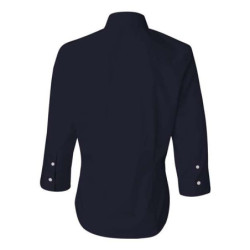 Women's Three-Quarter Sleeve Baby Twill Shirt