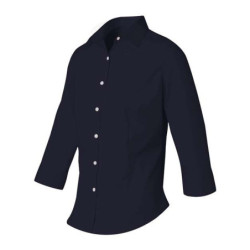 Women's Three-Quarter Sleeve Baby Twill Shirt