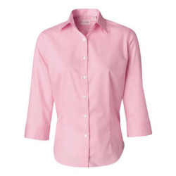 Women's Three-Quarter Sleeve Baby Twill Shirt