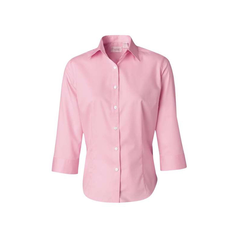 Women's Three-Quarter Sleeve Baby Twill Shirt