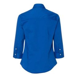 Women's Three-Quarter Sleeve Baby Twill Shirt