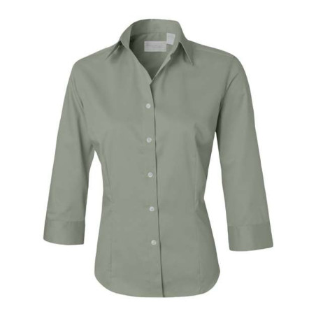Women's Three-Quarter Sleeve Baby Twill Shirt