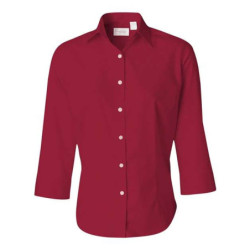 Women's Three-Quarter Sleeve Baby Twill Shirt