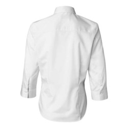 Women's Three-Quarter Sleeve Baby Twill Shirt