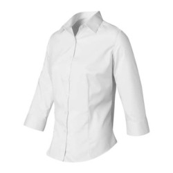 Women's Three-Quarter Sleeve Baby Twill Shirt