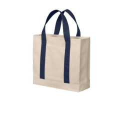 Port Authority Cotton Canvas Two-Tone Tote BG429